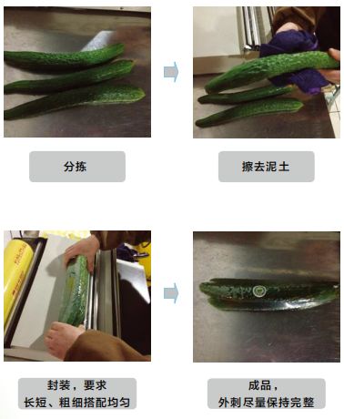 微商零售传媒, 生鲜蔬菜商品包装及加工标准要求